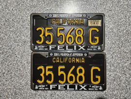 1969 California Commercial License Plates, DMV  