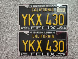 1969 California License Plates, DMV Clear 