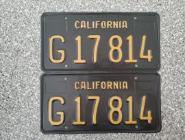 1964 California Commercial License Plates, Restore