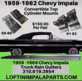 New Impala Trunk Raingutters/Drip Rails