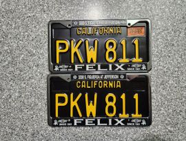 1965 California License Plates, DMV Clear 