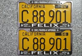 1956 California Commercial License Plates, Restore