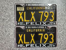 1969 California License Plates, DMV Clear 