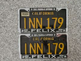 1964 California License Plates, DMV Clear 