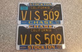 1967 California License Plates, DMV Clear 