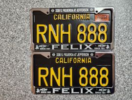 1965 California License Plates, DMV Clear 