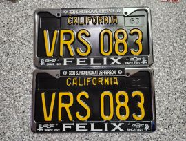 1968 California License Plates, DMV Clear 