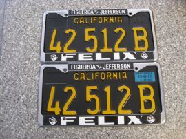 1967 California Commercial License Plates, NOS